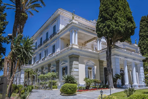 stock image Gastouri, Greece - June 16, 2021: Achilleion - Sisi palace in Gastouri village, Corfu Island