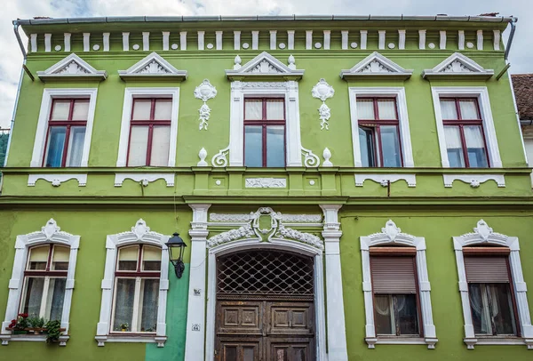 Brasov Romênia Julho 2016 Edifício Residencial Rua Castelului Cidade Velha — Fotografia de Stock