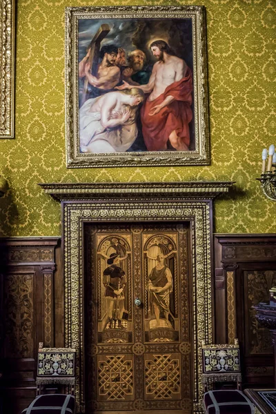 罗马尼亚Sinaia 2016年7月5日 Sinaia镇附近Peles城堡佛罗伦萨房间的内部 — 图库照片