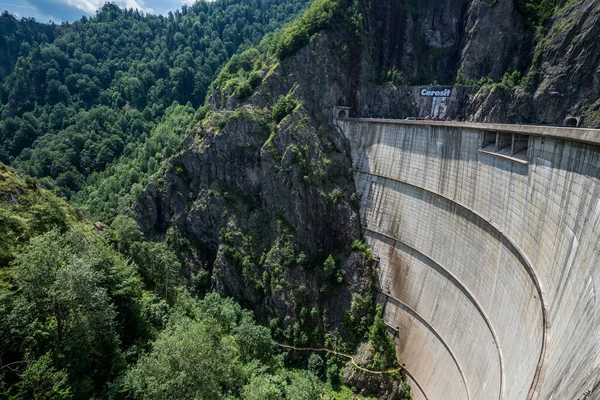 Arges County Roemenië Juli 2016 Uitzicht Vanaf Vidraru Dam Aan — Stockfoto