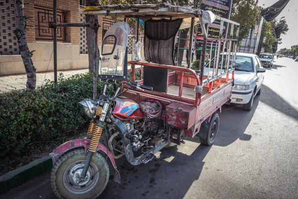 Kashan Iran Oktober 2016 Dreirädriges Motorrad Kashan Provinz Isfahan — Stockfoto