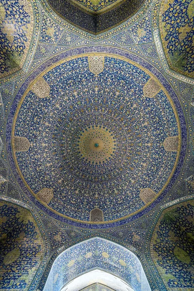 Isfahan Iran Oktober 2016 Details Zur Kuppel Der Shah Moschee — Stockfoto