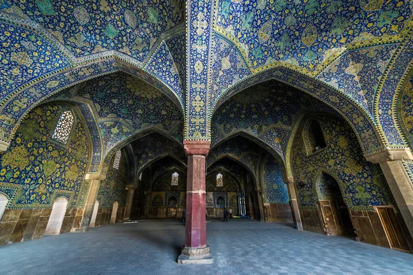 Isfahan Írán Října 2016 Interiér Mešity Šáha Isfahánu — Stock fotografie