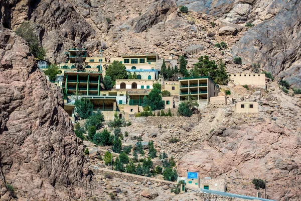 stock image Chak Chak, Iran - October 21, 2016: Buildings in Chak Chak village in Rabatat Rural District with sacred mountain shrine of Zoroastrianism