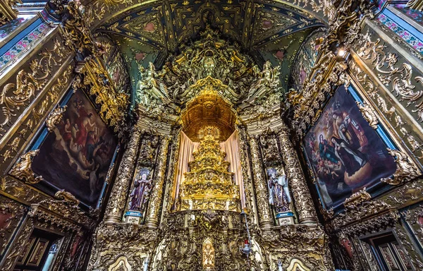 Porto Portugal December 2016 Altar Carmelite Church Igreja Dos Carmelitas — Stock Photo, Image