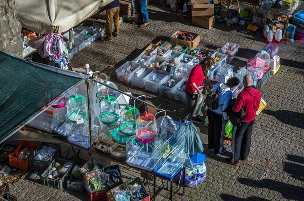 Porto Portugal Dezembro 2016 Alameda Das Fontainhas Mercado Acessórios Para — Fotografia de Stock