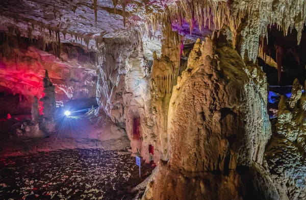 stock image Tskaltubo, Georgia - April 23, 2015. Tskaltubo Cave also called Prometheus Cave Natural Monument in Georgia