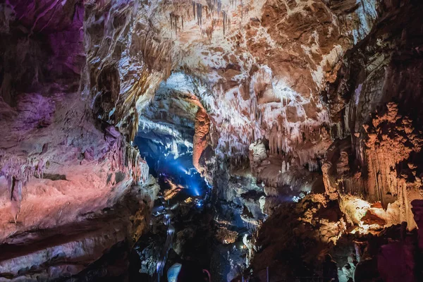 Tskaltubo Georgia April 2015 Illumination Tskaltubo Cave Also Called Prometheus — Stock Photo, Image