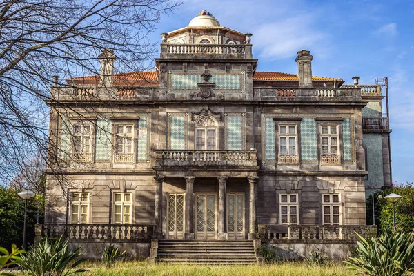 Portekiz Porto Şehrinin Massarelos Bölgesindeki Pinto Leite Sarayı — Stok fotoğraf