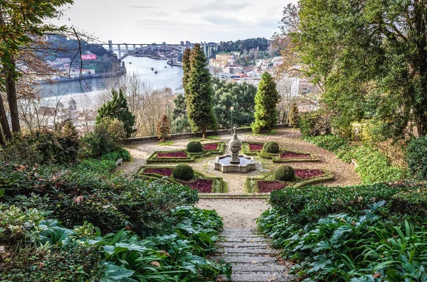 Stock image Fountain in Crystal Palace Gardens in Massarelos area of Porto, Portugal