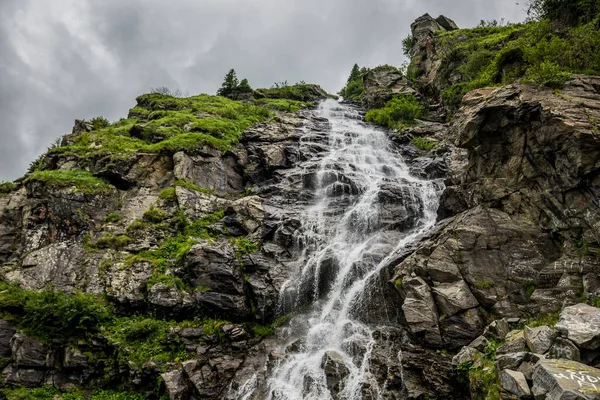 Capra Waterfall Next Transfagarasan Road Carpathian Mountains Roménia — Fotografia de Stock