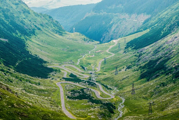 Transfagarasan Road Balea Lake Carpathian Mountains Roménia — Fotografia de Stock