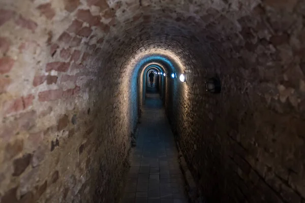 罗马尼亚Alba Iulia市Alba Carolina要塞的地下通道 — 图库照片