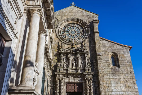 Kyrkan Sankt Franciskus Fasad Porto Stad Portugal — Stockfoto