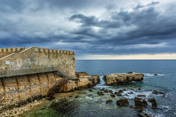 Murallas Fortificadas Isla Ortygia Parte Antigua Ciudad Siracusa Isla Sicilia — Foto de Stock
