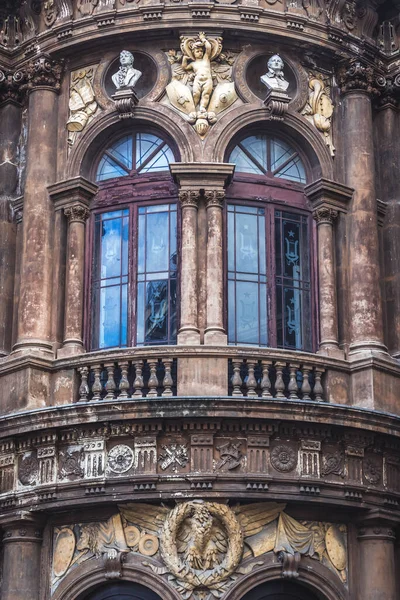 Details Der Fassade Des Opernhauses Teatro Massimo Bellini Historischen Teil — Stockfoto