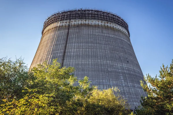 Torre Raffreddamento Della Centrale Nucleare Chernobyl Nella Zona Esclusione Chernobyl — Foto Stock
