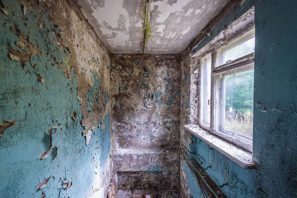 Byggnad Sjukhus Komplex Pripyat Övergiven Stad Tjernobyl Exclusion Zone Ukraina — Stockfoto