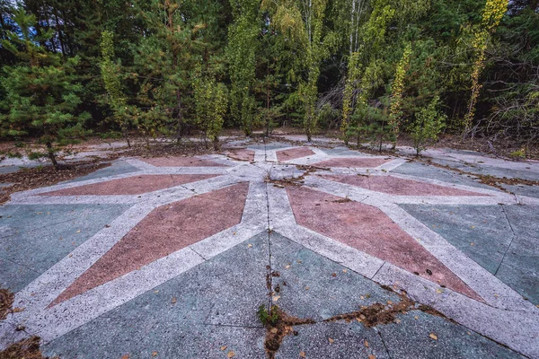 Campo Ballo Pripyat Città Abbandonata Nella Zona Esclusione Chernobyl Ucraina — Foto Stock