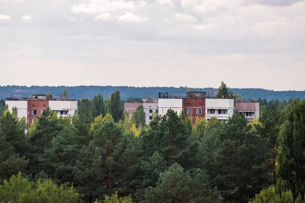 Квартирные Дома Заброшенном Городе Припяти Чернобыль Украина — стоковое фото