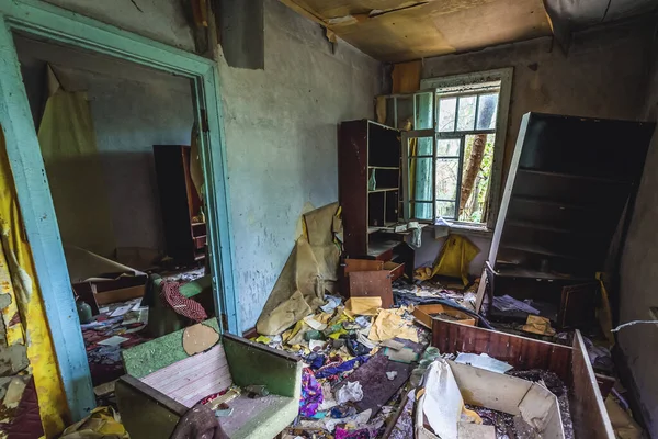 Interior Old House Pripyat Abandoned City Chernobyl Exclusion Zone Ukraine — Stock Photo, Image