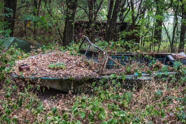 Área Clube Iate Pripyat Cidade Abandonada Zona Exclusão Chernobyl Ucrânia — Fotografia de Stock