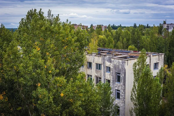 Huis Van Appartementen Pripyat Verlaten Stad Tsjernobyl Exclusion Zone Oekraïne — Stockfoto