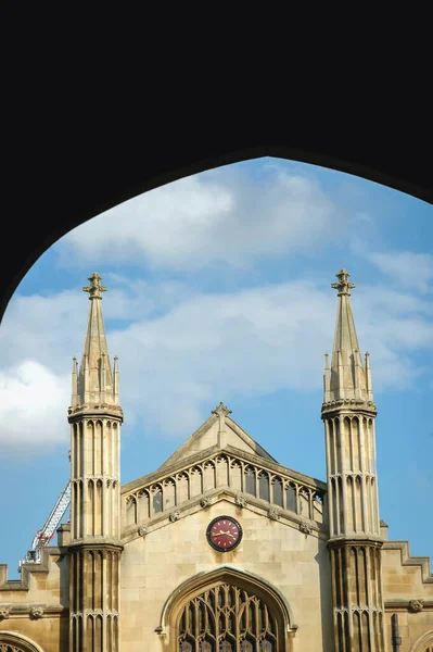 College Corpus Christi Najświętsza Maryja Panna University Cambridge Anglia — Zdjęcie stockowe