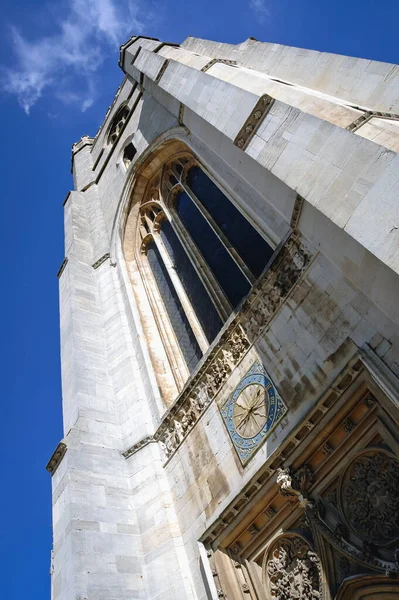 Wieża Kościoła Najświętszej Marii Panny Wielkiej Cambridge Anglia — Zdjęcie stockowe