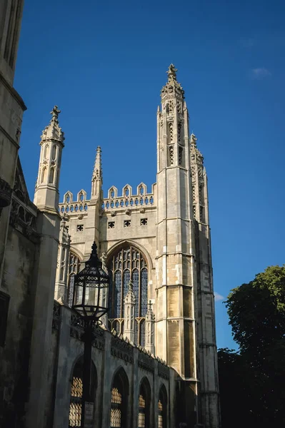 Zewnątrz Kaplicy King College Kolegium Wyborcze Uniwersytetu Cambridge Anglia — Zdjęcie stockowe