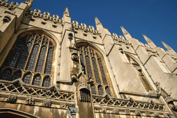 Widok Boku Kaplicy King College Kolegium Wyborcze Uniwersytetu Cambridge Anglia — Zdjęcie stockowe
