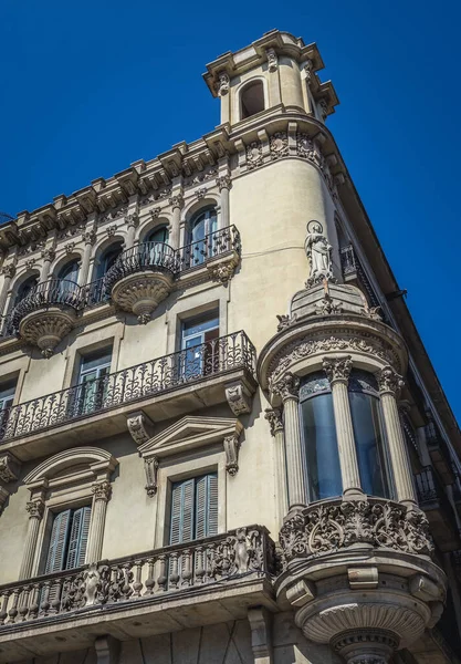Barcelona España Mayo 2015 Edificio Residencial Plaza Boquería Calle Rambla — Foto de Stock