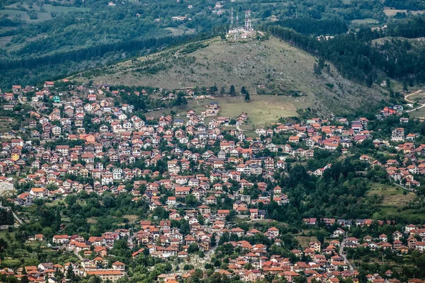 Kilátás Trebevic Hegyről Szarajevón Bosznia Hercegovinában — Stock Fotó
