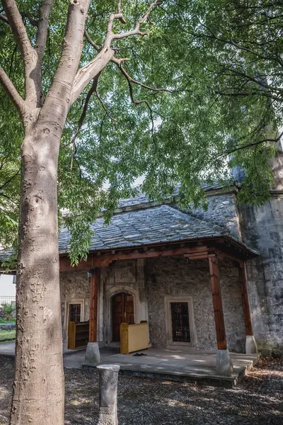 stock image Roznamedzi Ibrahim efendi mosque in Mostar city, Bosnia and Herzegovina