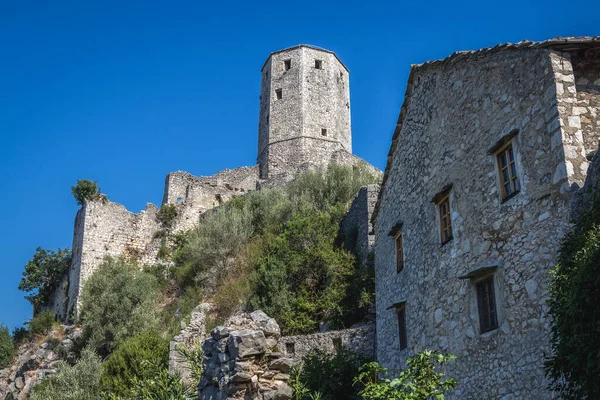 Castillo Pocitelj Pueblo Histórico Bosnia Herzegovina — Foto de Stock