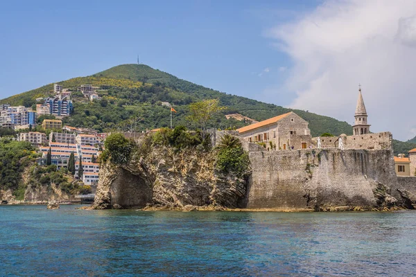 Parte Histórica Ciudad Budva Orilla Del Mar Adriático Montenegro —  Fotos de Stock