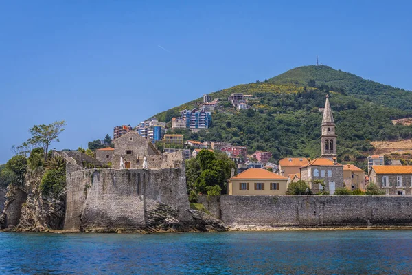 Stara Część Miasta Budva Nad Brzegiem Morza Adriatyckiego Czarnogóra — Zdjęcie stockowe