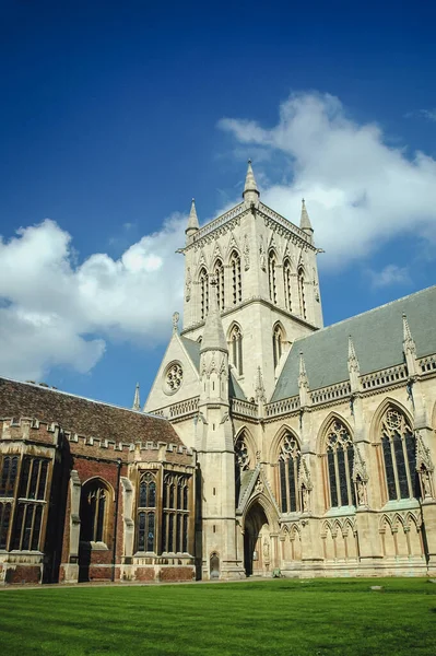 Kaplica John College Kolegium Wyborcze Uniwersytetu Cambridge Anglia — Zdjęcie stockowe