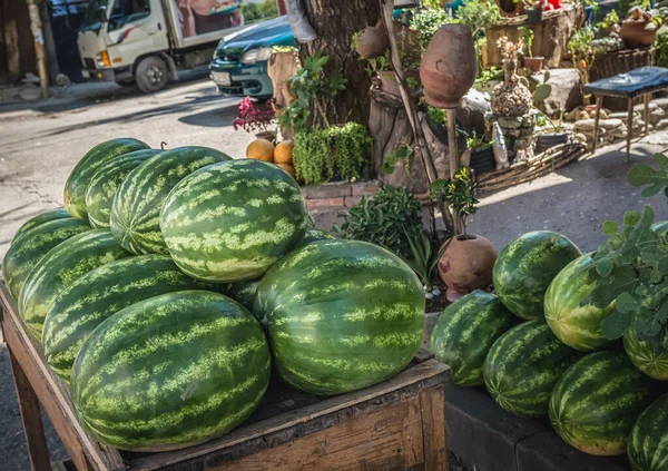 Watermelons Sale Street Tbilisi Georgia — Stock Photo, Image