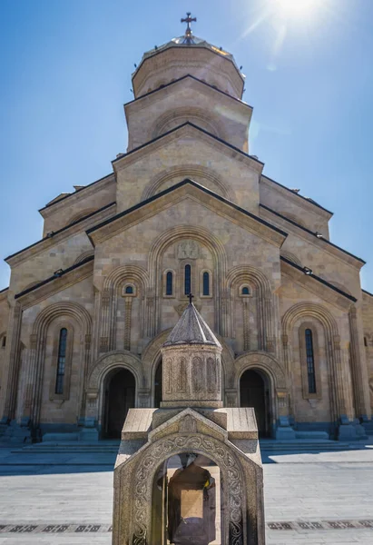 Catedral Santísima Trinidad Tiflis Capital Georgia — Foto de Stock
