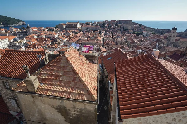 Telhados Cidade Velha Dubrovnik Cidade Croácia — Fotografia de Stock