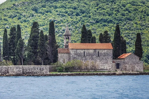 Insel George Mit Benediktinerkloster Der Nähe Von Perast Der Bucht — Stockfoto