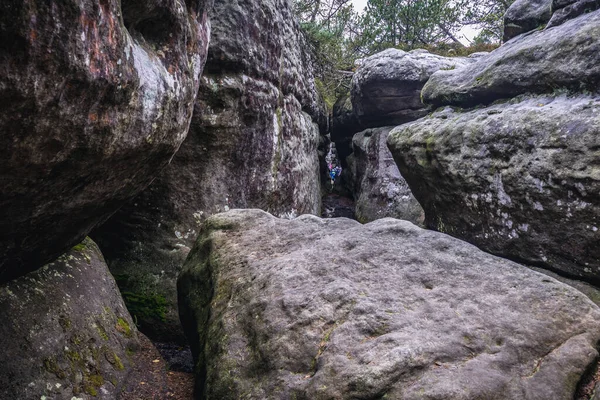 Bledne Skaly Errant Rocas Labirinto Rocoso Las Montañas Mesa Parte — Foto de Stock