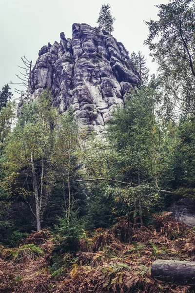 Called White Rocks Table Mountains Part Sudetes Poland — Stock Photo, Image