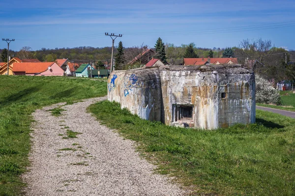 Antigo Bunker Aldeia Suchohrad Distrito Malacky Região Bratislava Eslováquia — Fotografia de Stock