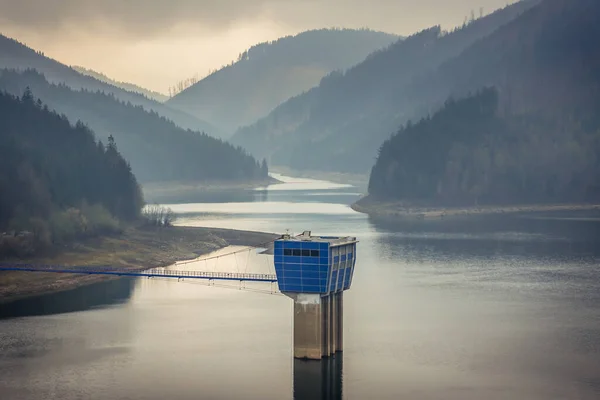 Sance Waterreservoir Stare Hamry Silezisch Beskids Tsjechië — Stockfoto