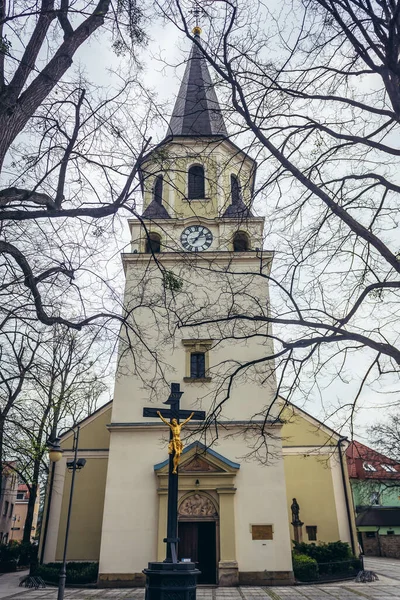Chiesa San Bartolomeo Frydlant Nad Ostravici Città Repubblica Ceca — Foto Stock