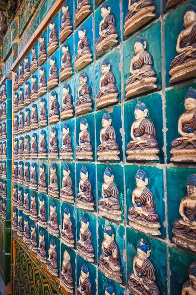 Detalhes Shanyin Pavilhão Voz Benevolente Templo Yong Paz Eterna Parque — Fotografia de Stock