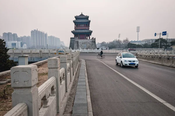 Beijing China Maart 2013 Yongdingmen Gate Dongcheng District Peking — Stockfoto