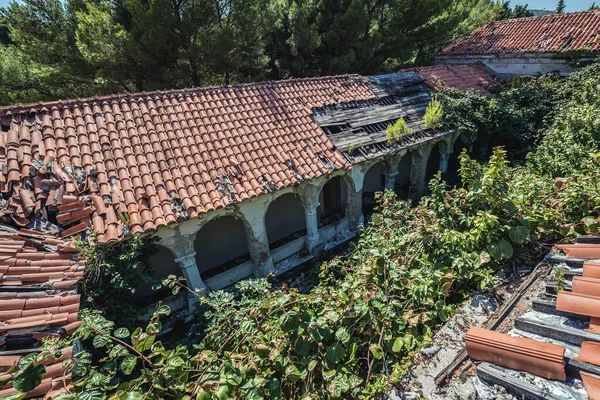 Hotel Abandonado Llamada Bahía Hoteles Abandonados Kupari Village Croacia — Foto de Stock